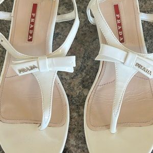 PRADA Patent Leather Sandal - size 37.5